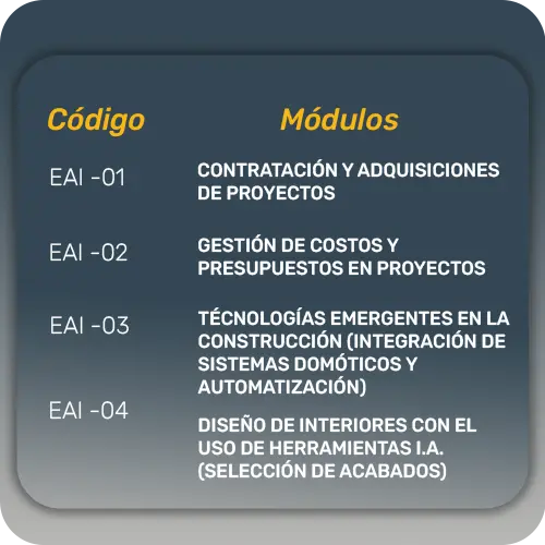 Diplomado módulos